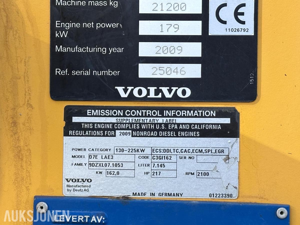 2009 Volvo L120F hjullaster 